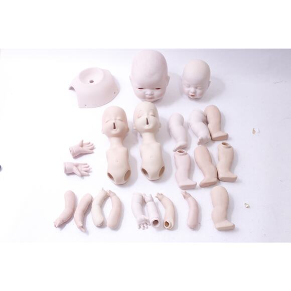 Reborn Doll Parts, Head, Body, Arms, Hands, Legs, DIY, Craft Project, Doll - Picture 1 of 5